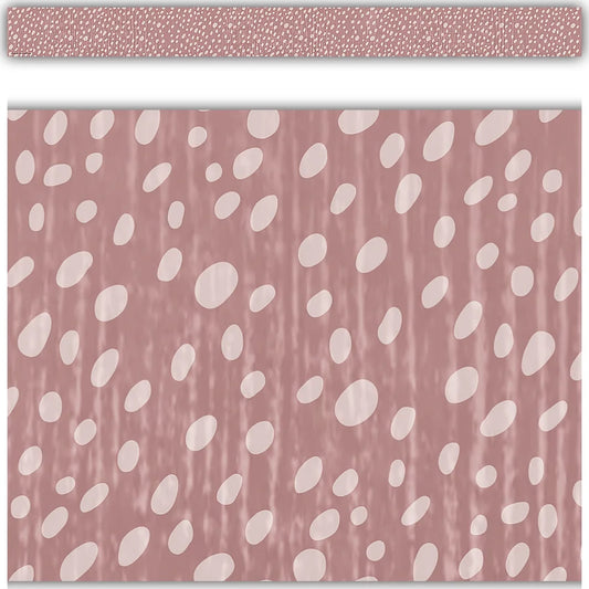 Classroom Cottage Vintage Rose Dots Straight Border