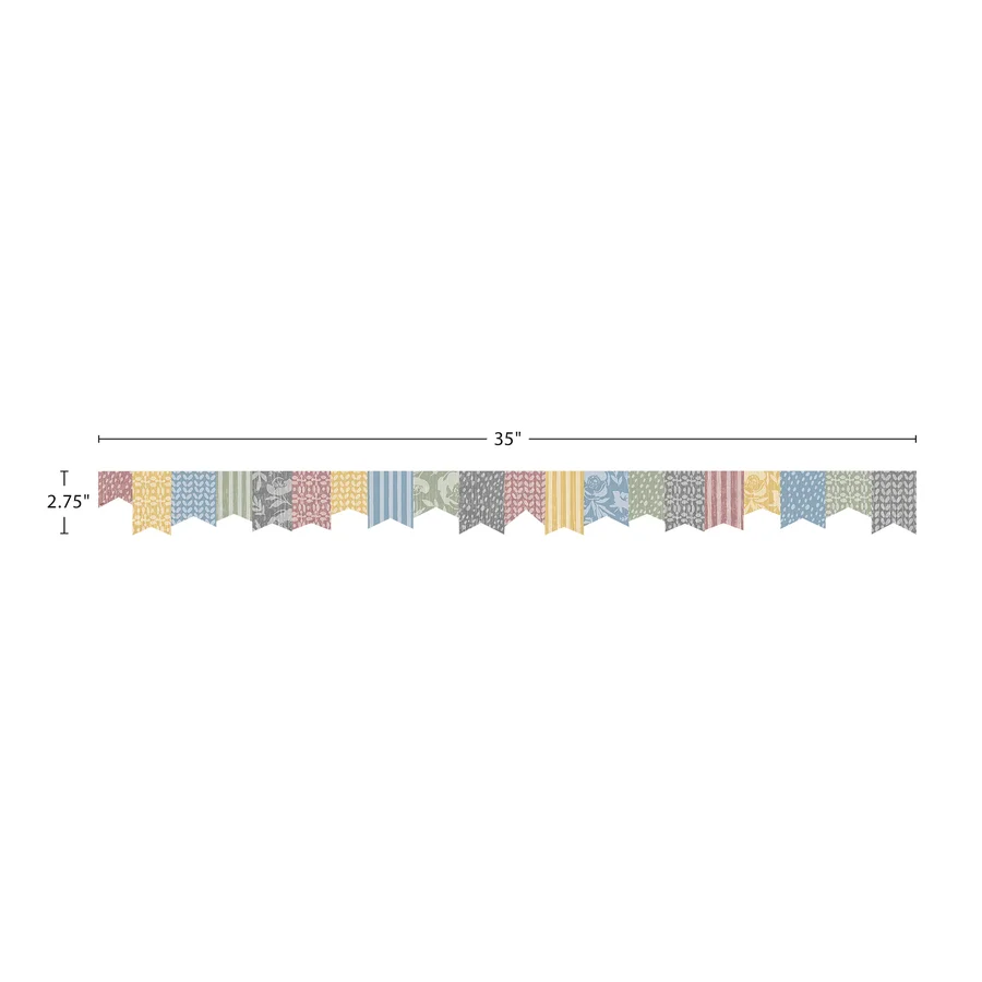Classroom Cottage Pennants Die-Cut Border