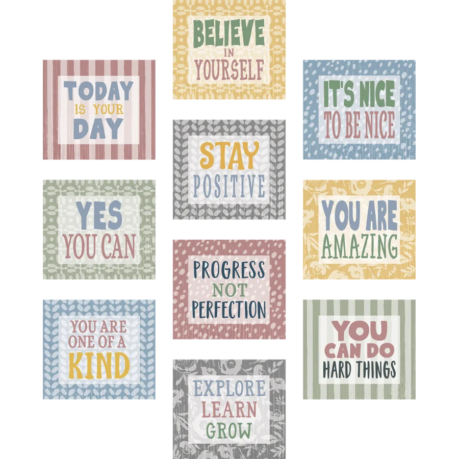 Classroom Cottage Positive Sayings Accents