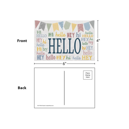 Classroom Cottage Hello Postcards