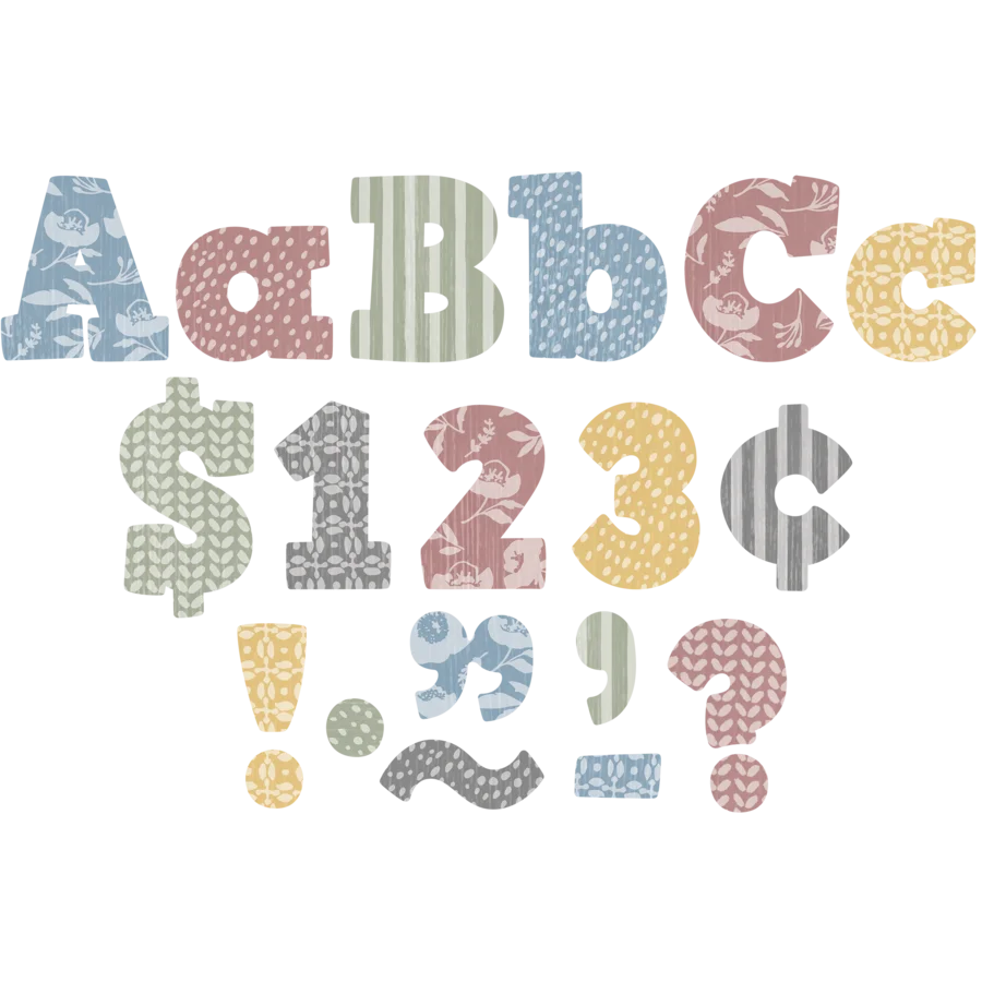 Classroom Cottage Bold Block Letters Combo Pack