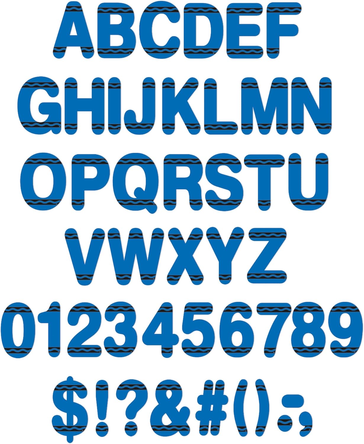 Crayola Blue Deco Letters