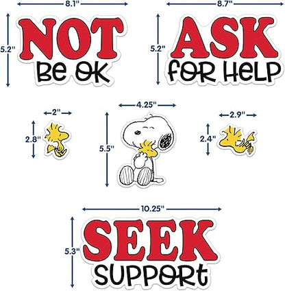 Eureka Peanuts Snoopy It's Ok to… Classroom Bulletin Board