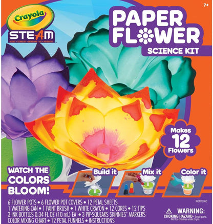 Crayola Paper Flower Science Kit, Color Changing Flowers