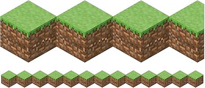 Eureka Minecraft Blocks Extra Wide Decorative Classroom and Bulletin Board Trim