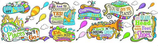 Dr. Seuss Oh The Places You'll Go Bulletin Board Sets