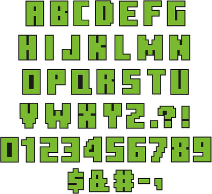 Eureka Minecraft Letter, Number, Punctuation Mark, and Symbol