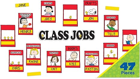 Eureka Peanuts Mini Class Jobs Bulletin Board