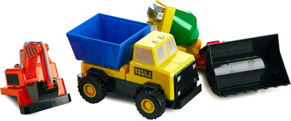 Magnetic Build-A-Truck Set, Construction Vehicle Toys