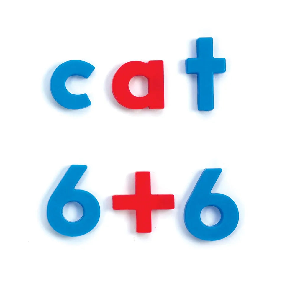 AlphaMagnets® & MathMagnets® Color-Coded, 214 Pieces