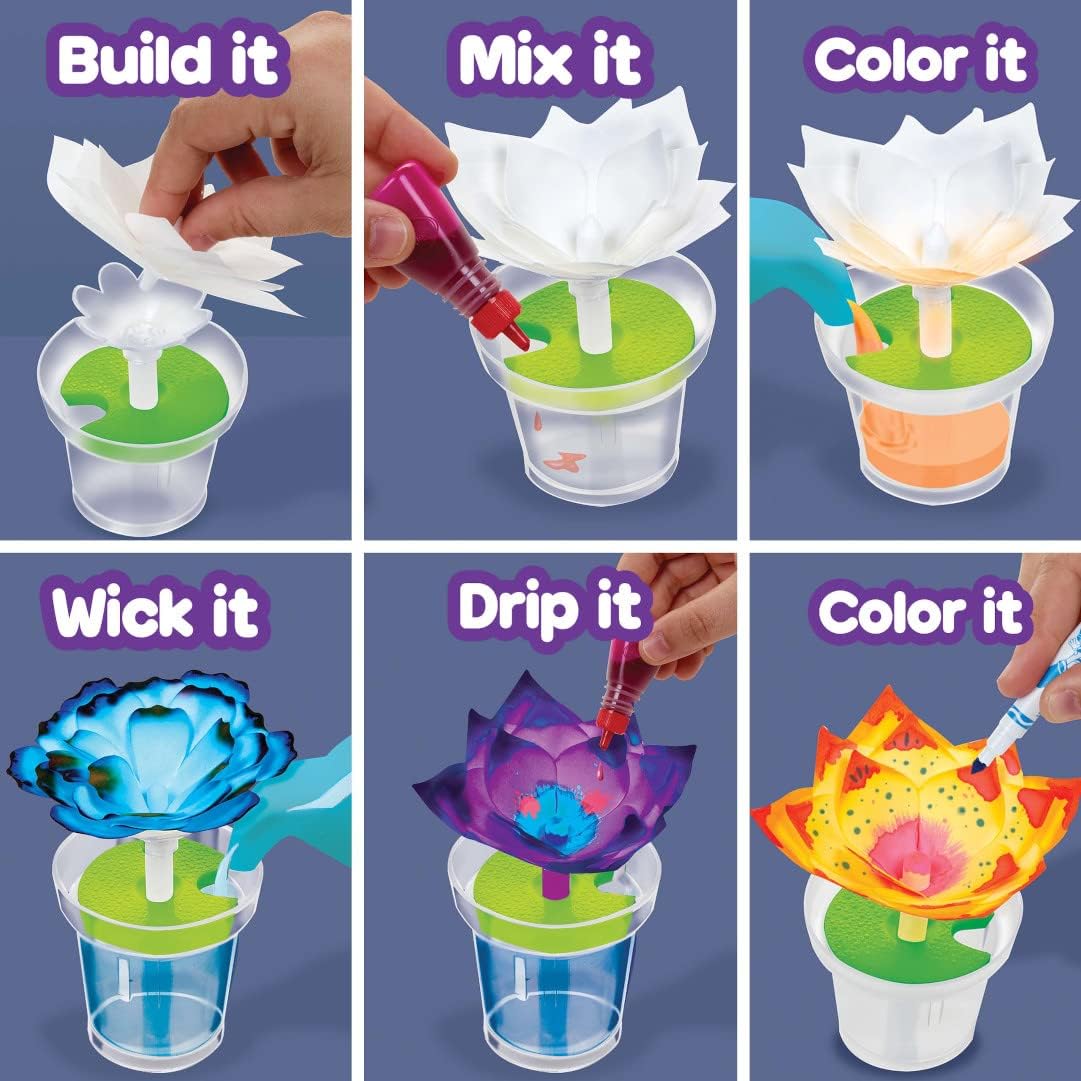 Crayola Paper Flower Science Kit, Color Changing Flowers