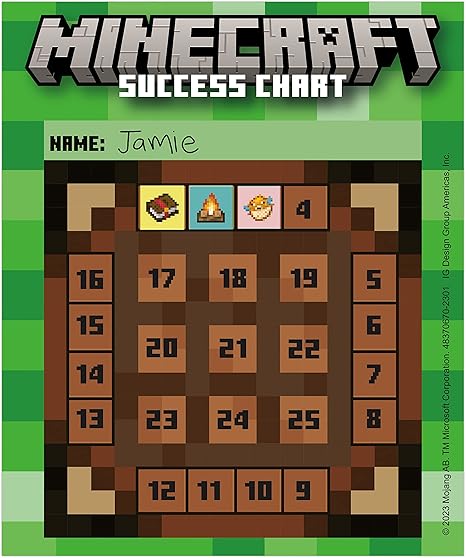 Eureka Minecraft Mini Student Sticker Reward Charts