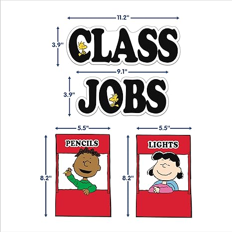 Eureka Peanuts Mini Class Jobs Bulletin Board