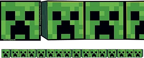 Eureka Minecraft Creepers Decorative Classroom and Bulletin Board Trim