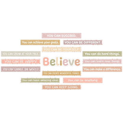 Terrazzo Tones Believe You Can Mini Bulletin Board