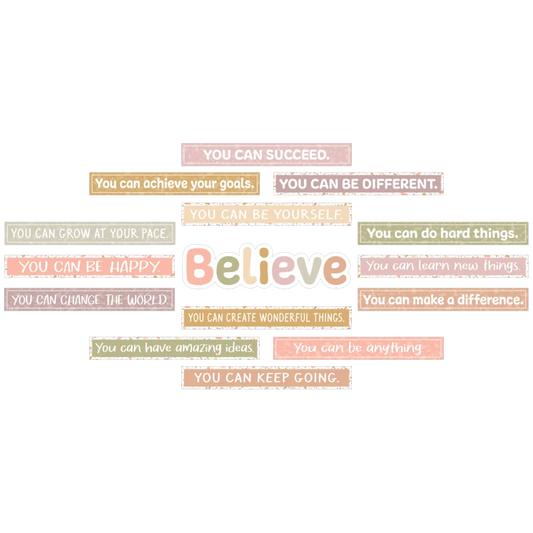 Terrazzo Tones Believe You Can Mini Bulletin Board