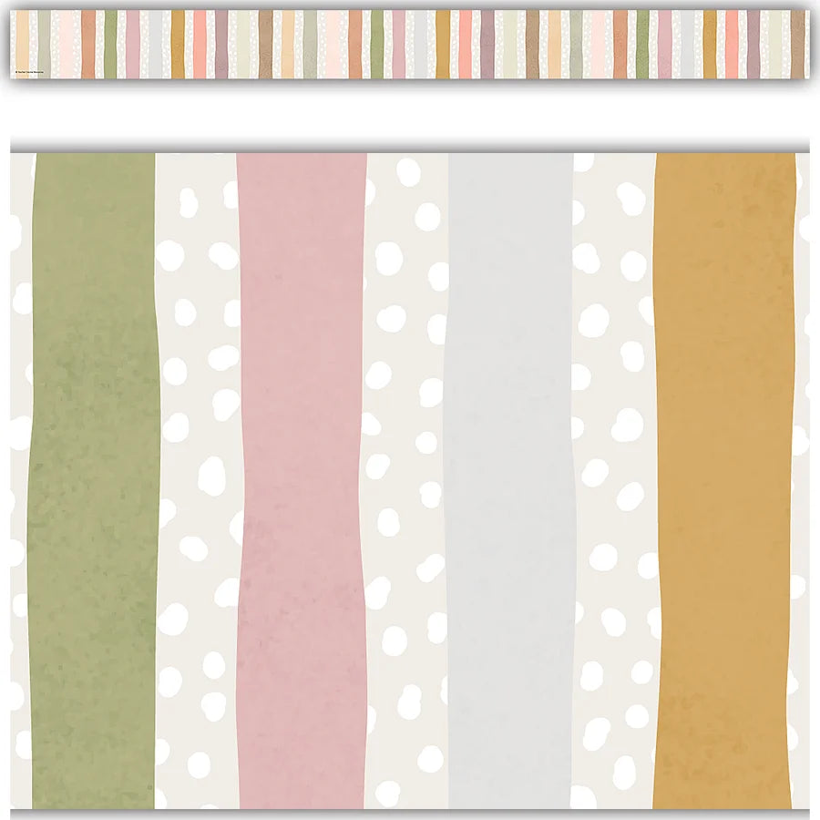 Terrazzo Tones Stripes Straight Border