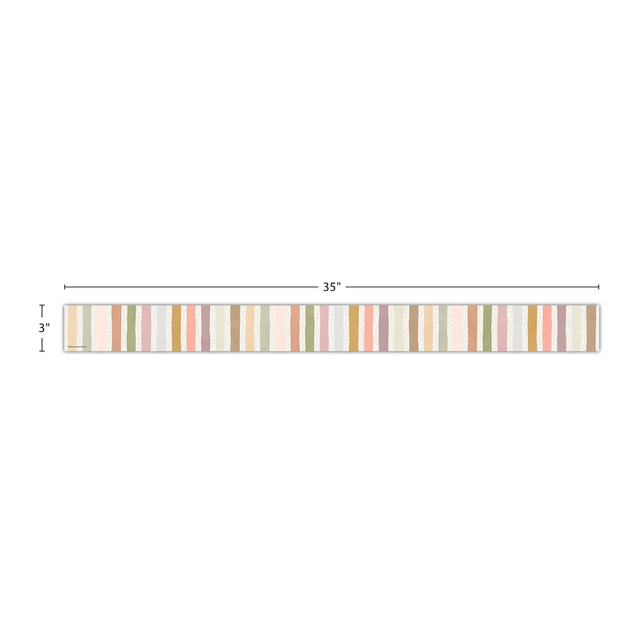 Terrazzo Tones Stripes Straight Border
