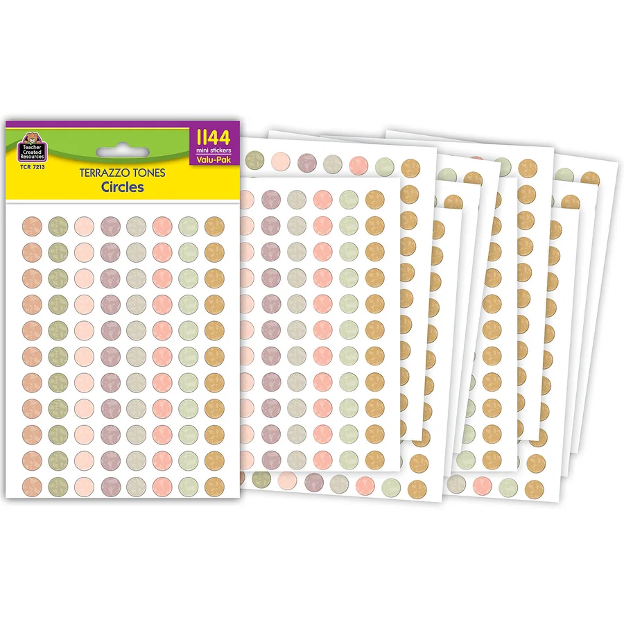Terrazzo Tones Circles Mini Stickers