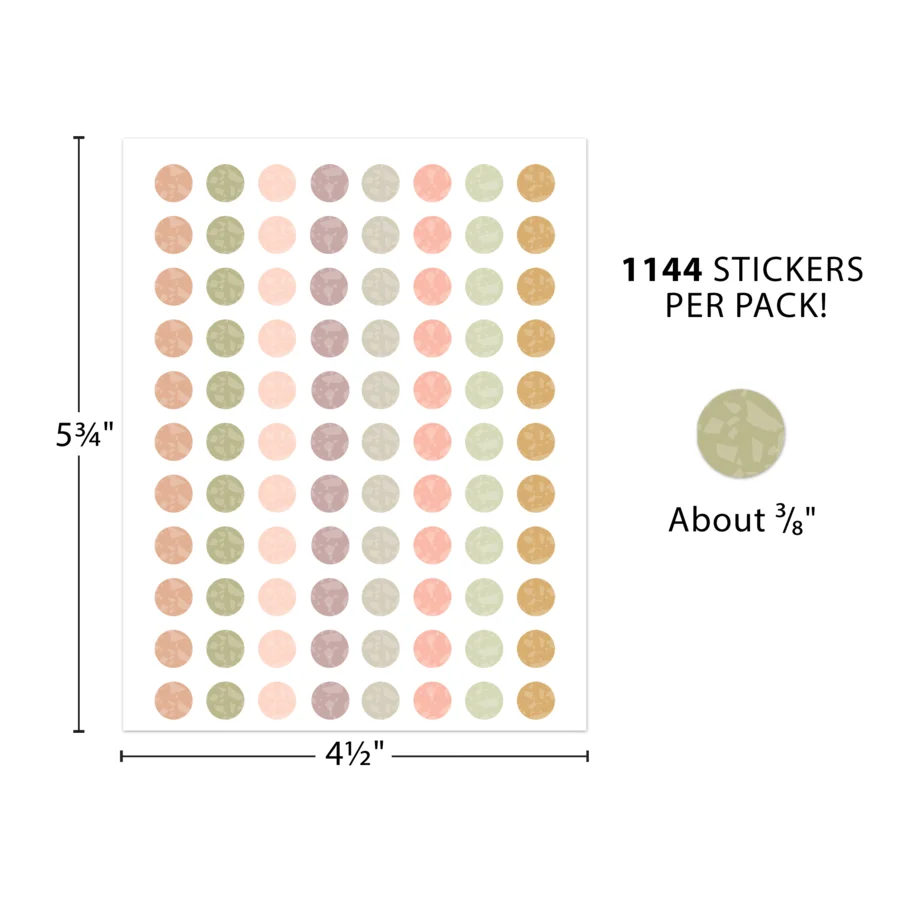 Terrazzo Tones Circles Mini Stickers
