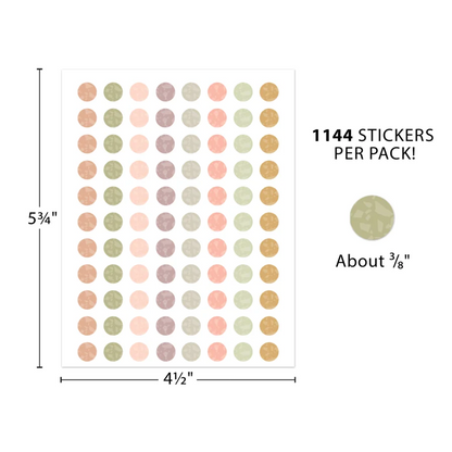 Terrazzo Tones Circles Mini Stickers