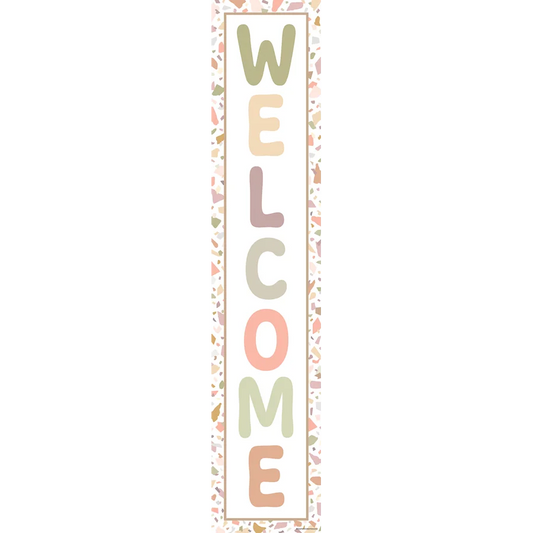 Terrazzo Tones Welcome Banner