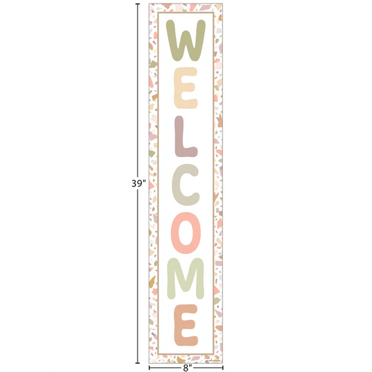 Terrazzo Tones Welcome Banner