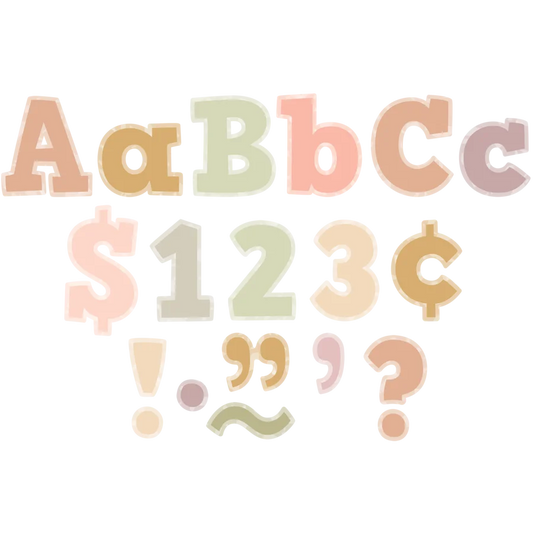 Terrazzo Tones Bold Block Letters Combo Pack