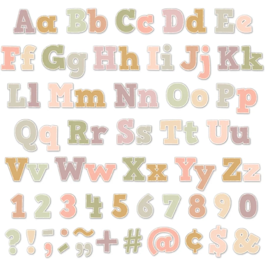 Terrazzo Tones Bold Block Letters Combo Pack
