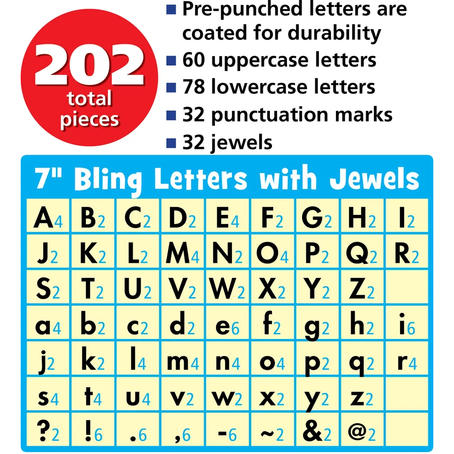 Bling Letters with Jewels