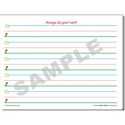 Smart Start K-1 Writing Paper: 100 Sheets