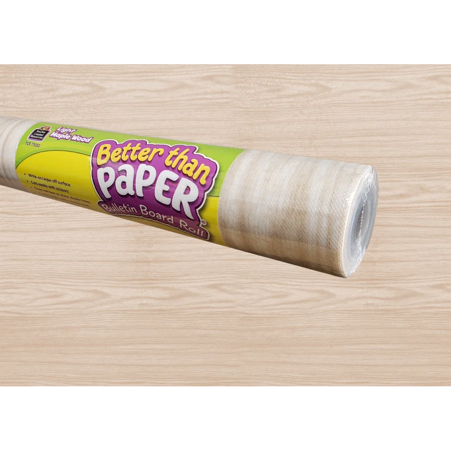 Light Maple Wood Better Than Paper Bulletin Board Roll