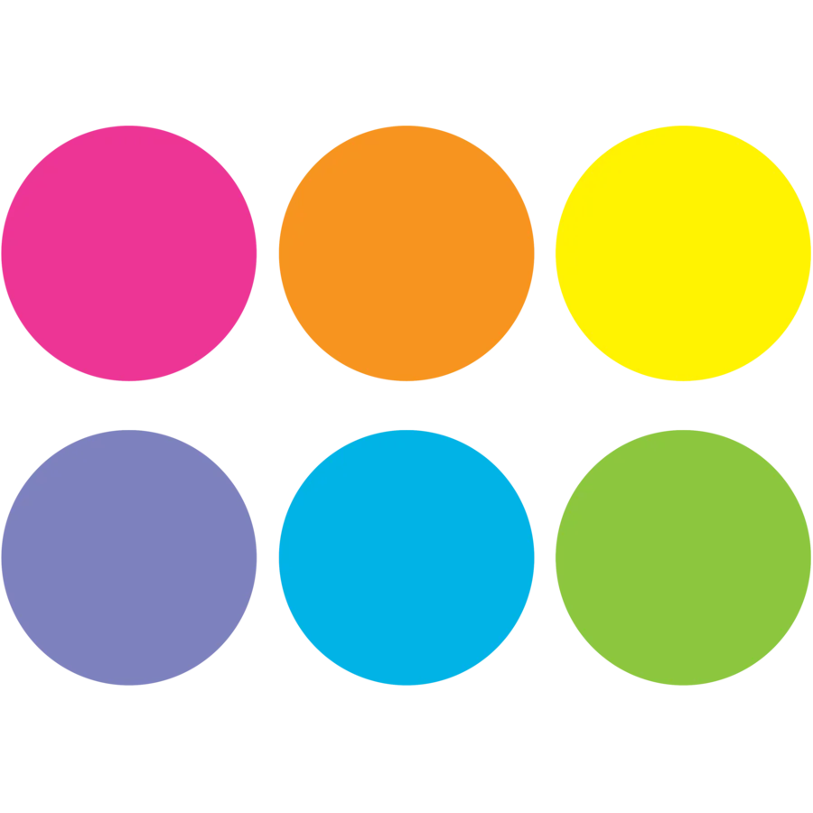 Spot On Carpet Markers Bright Circles - 4"