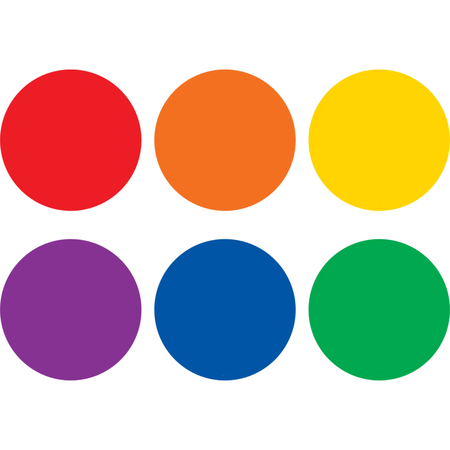 Spot On Carpet Markers Colorful Circles - 4"