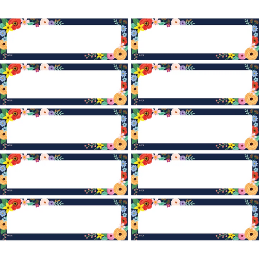 Wildflowers Labels Magnetic Accents