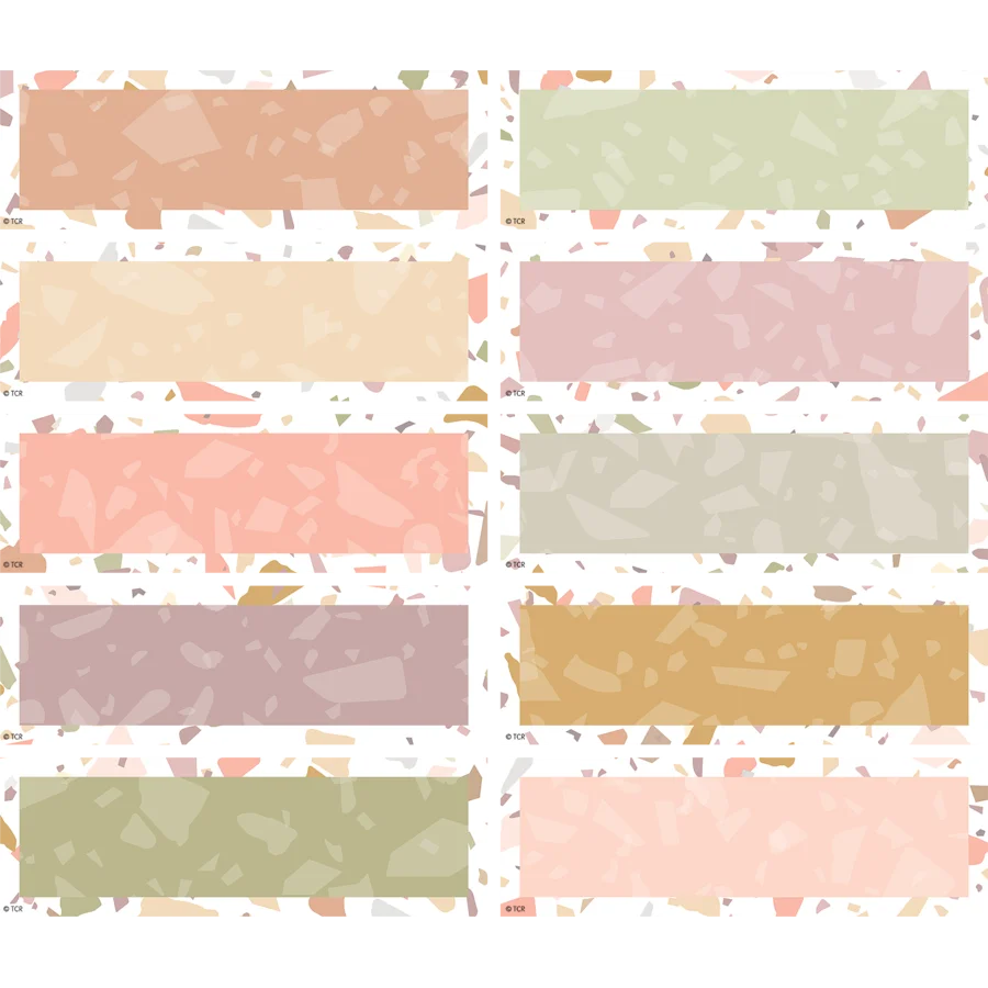 Terrazzo Tones Labels Magnetic Accents