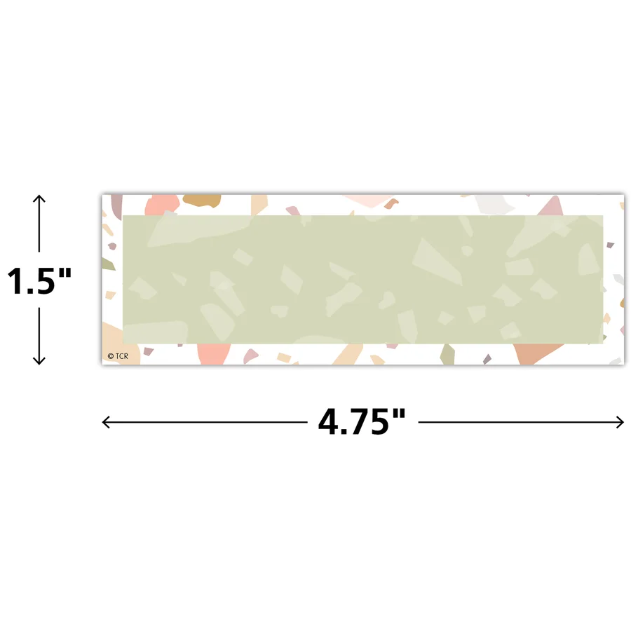 Terrazzo Tones Labels Magnetic Accents