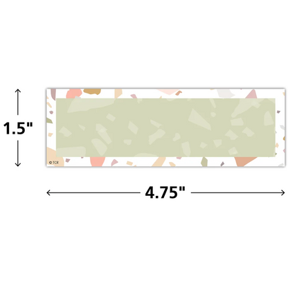 Terrazzo Tones Labels Magnetic Accents