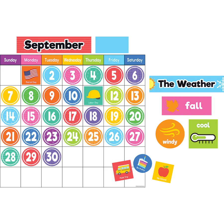 Colorful Magnetic Calendar Set