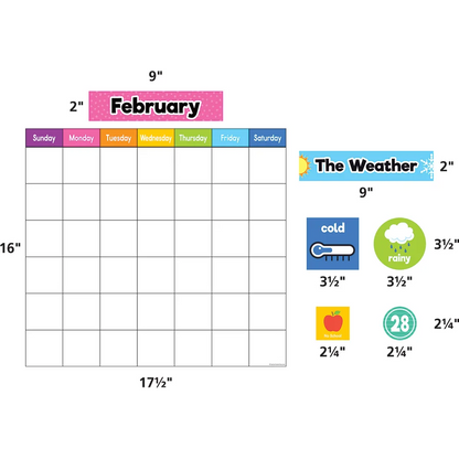 Colorful Magnetic Calendar Set