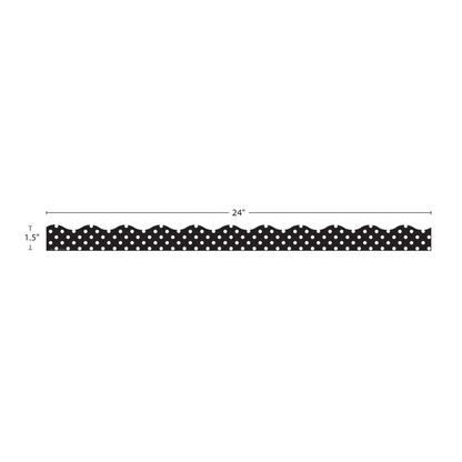 Black Polka Dots Magnetic Border