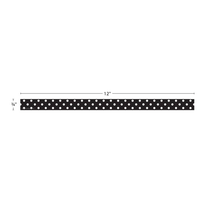 Black Polka Dots Magnetic Strips