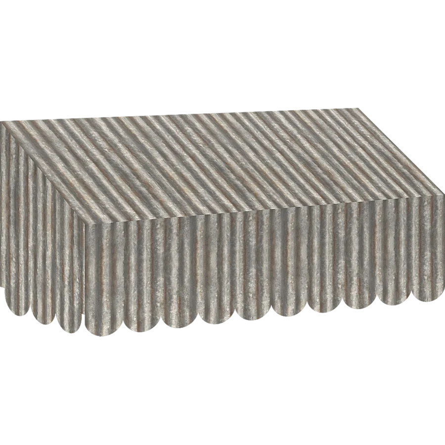 Corrugated Metal Awning
