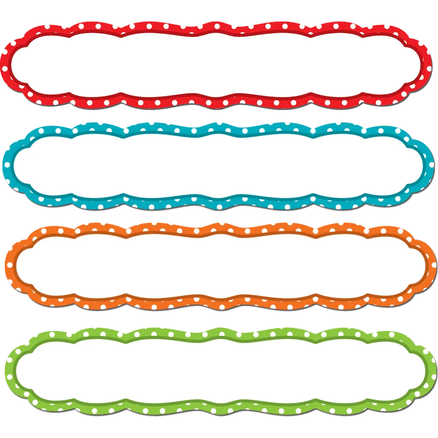 Large Polka Dots Labels Magnetic Accents