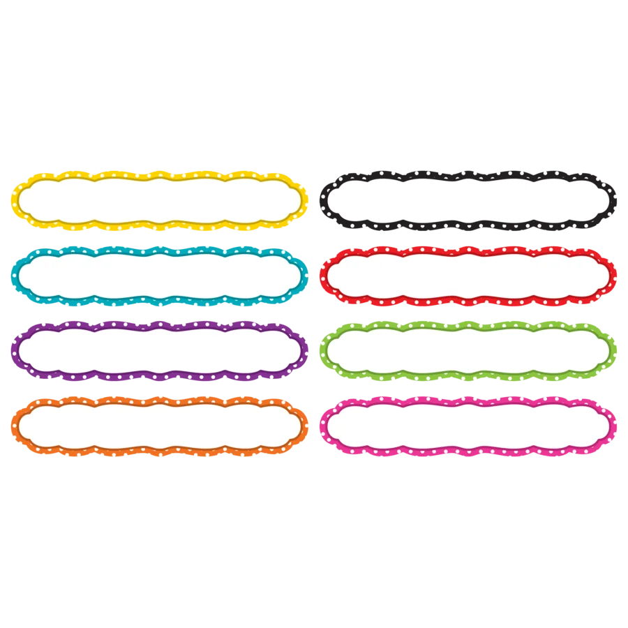 Large Polka Dots Labels Magnetic Accents
