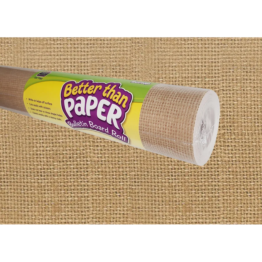 Burlap Better Than Paper Bulletin Board Roll