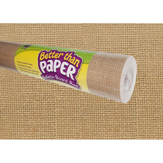 Burlap Better Than Paper Bulletin Board Roll