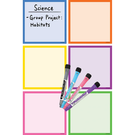 Colorful Dry-Erase Magnetic Square Notes