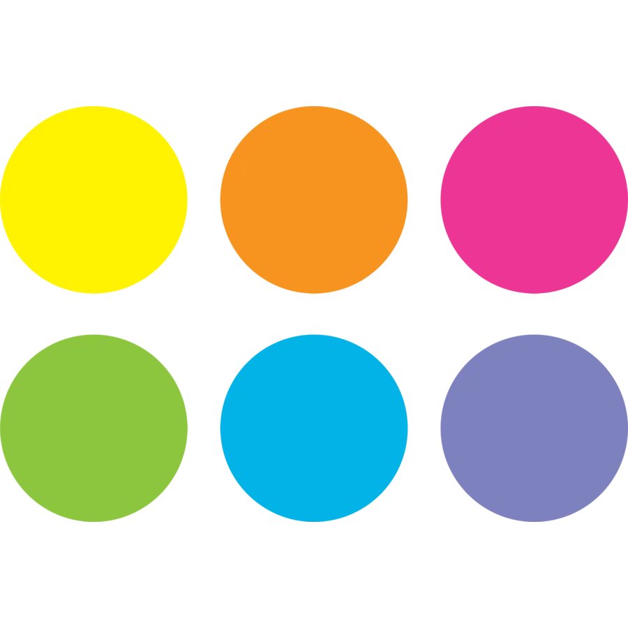 Spot On Floor Markers Bright Circles - 7"