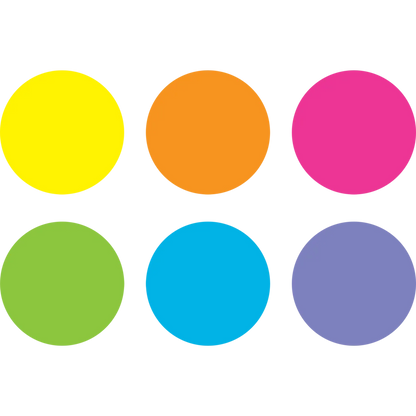 Spot On Floor Markers Bright Circles - 7"